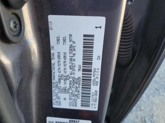 VIN 5TFDY5F17KX869258 2019 TOYOTA TUNDRA no.12