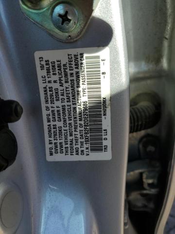 VIN 19XFB2F82DE279686 2013 HONDA CIVIC no.12