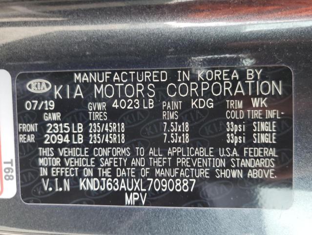 KNDJ63AUXL7090887 2020 KIA SOUL