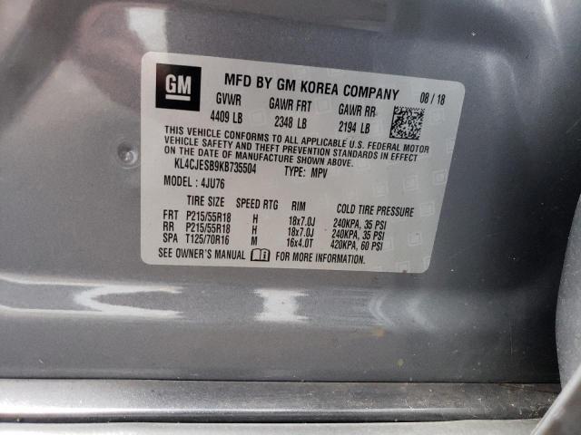 2019 BUICK ENCORE PRE - KL4CJESB9KB735504