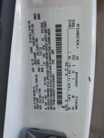 2018 FORD ESCAPE SE - 1FMCU9GD7JUC69987