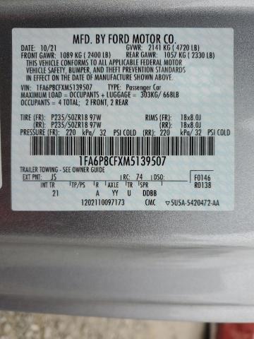 2021 FORD MUSTANG GT - 1FA6P8CFXM5139507