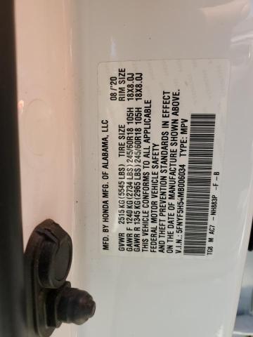 2021 HONDA PILOT EXL - 5FNYF5H54MB006034