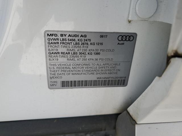 2018 AUDI Q5 PREMIUM - WA1ANAFYXJ2018918