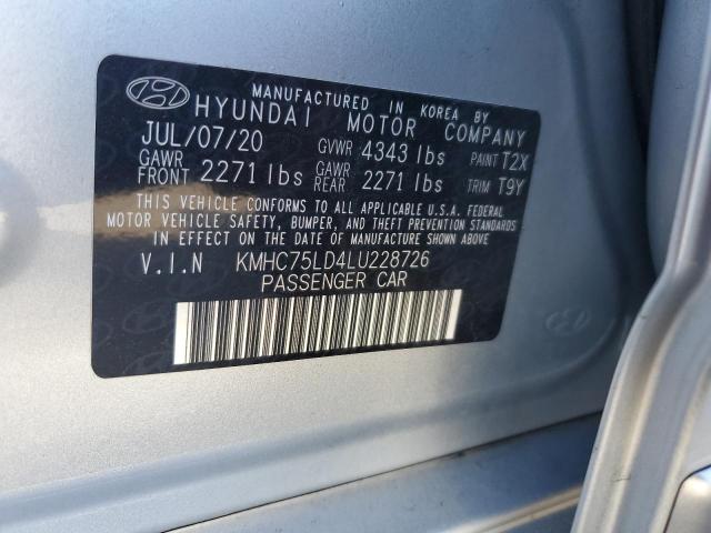 VIN KMHC75LD4LU228726 2020 Hyundai Ioniq, Sel no.13