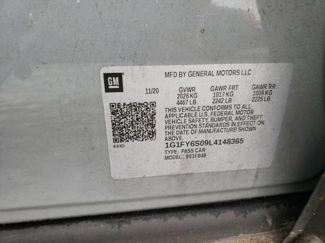 2020 CHEVROLET BOLT EV LT - 1G1FY6S09L4148365