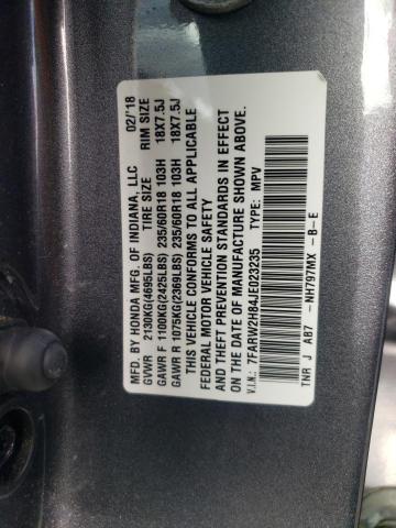 2018 HONDA CR-V EXL - 7FARW2H84JE023235