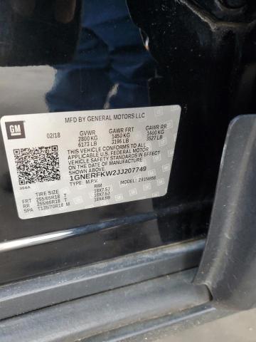 2018 CHEVROLET TRAVERSE L - 1GNERFKW2JJ207749