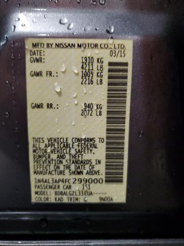2015 NISSAN ALTIMA 2.5 - 1N4AL3AP4FC299000