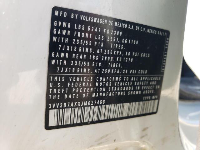 2018 VOLKSWAGEN TIGUAN SE - 3VV3B7AXXJM027458