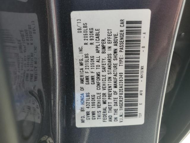 VIN 1HGCR2F82EA036349 2014 Honda Accord, Exl no.12