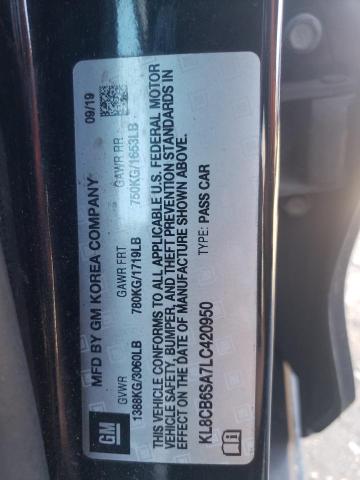 2020 CHEVROLET SPARK LS - KL8CB6SA7LC420950