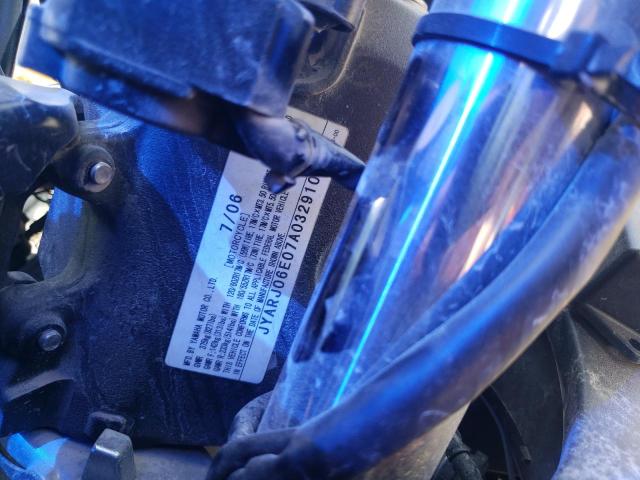 2007 YAMAHA YZFR6 S JYARJ06E07A032910