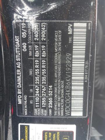 2019 MERCEDES-BENZ GLC 300 4M - WDC0G4KB6KV192929