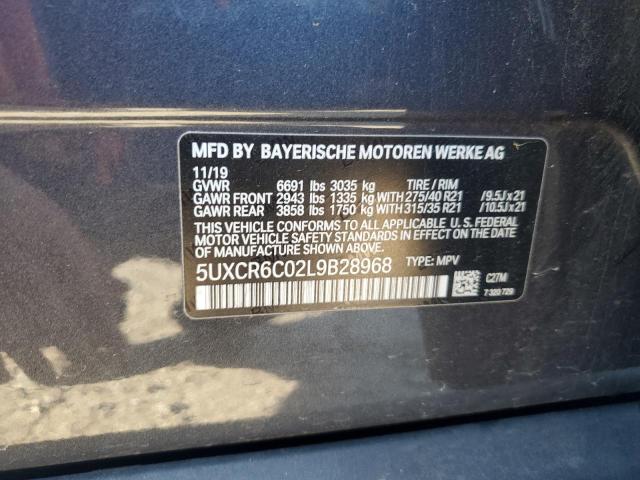 2020 BMW X5 XDRIVE4 - 5UXCR6C02L9B28968