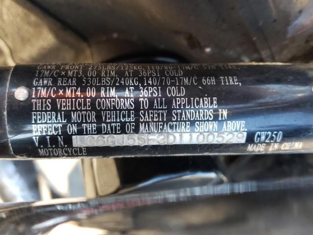 2013 SUZUKI GW250 - LC6GJ55F3D1100529
