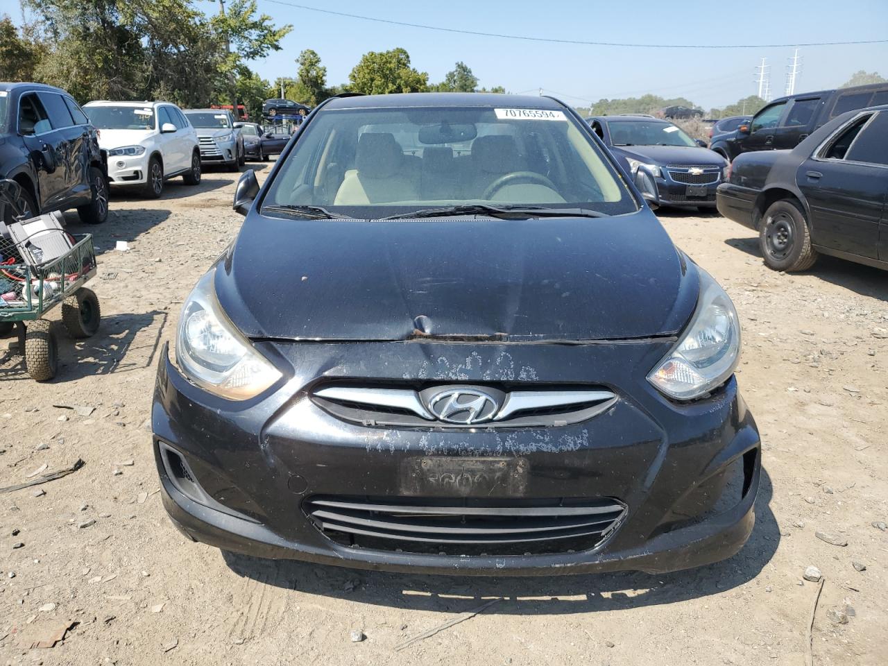 Lot #2890991083 2013 HYUNDAI ACCENT GLS