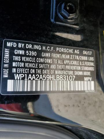 2017 PORSCHE MACAN - WP1AA2A59HLB83107