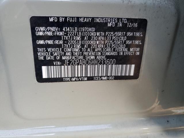 2017 SUBARU CROSSTREK - JF2GPABC6HH233600