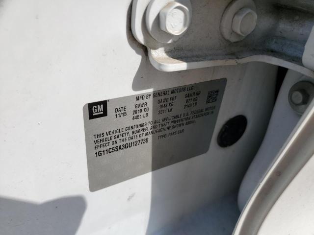 2016 CHEVROLET MALIBU LIM - 1G11C5SA3GU127738