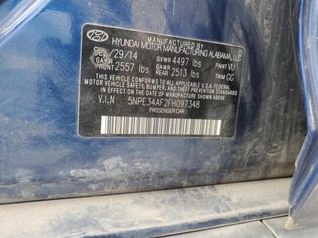 2015 HYUNDAI SONATA SPO - 5NPE34AF2FH097348
