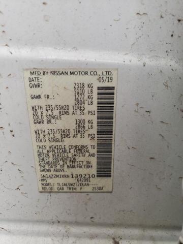 2019 NISSAN MURANO S - 5N1AZ2MJXKN139210