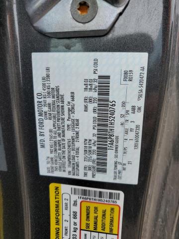 2017 FORD MUSTANG - 1FA6P8TH1H5240765