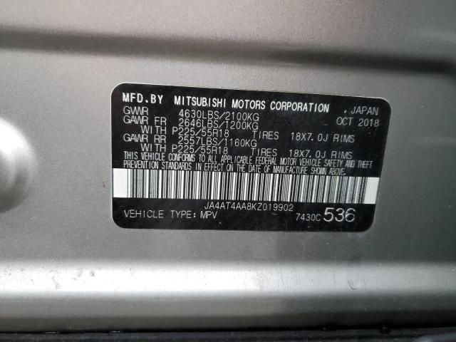 2019 MITSUBISHI ECLIPSE CR - JA4AT4AA8KZ019902
