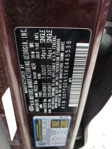 2019 KIA SORENTO LX - 5XYPGDA55KG445536