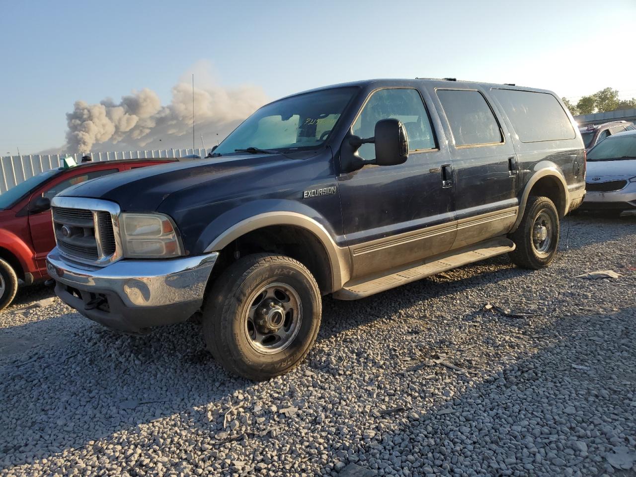 FORD EXCURSION 2005 blue  gas 1FMNU45S85ED44578 photo #1