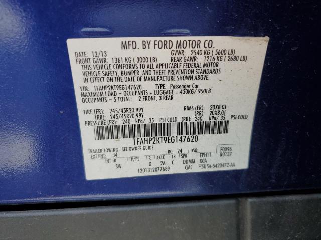 VIN 1FAHP2KT9EG147620 2014 Ford Taurus, Sho no.12