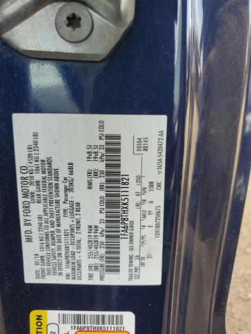 2019 FORD MUSTANG - 1FA6P8THXK5111821