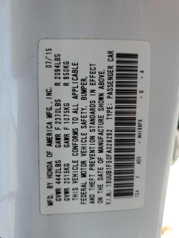 2015 ACURA TLX TECH 19UUB1F50FA028292  70197414