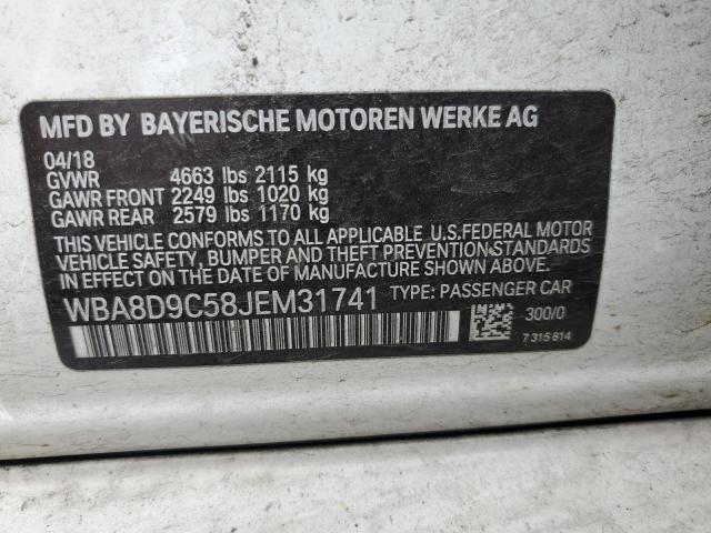 VIN WBA8D9C58JEM31741 2018 BMW 3 Series, 330 XI no.12