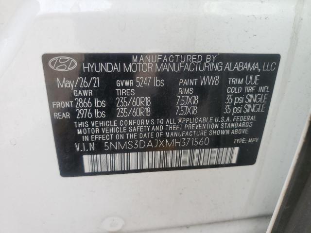 2021 HYUNDAI SANTA FE S - 5NMS3DAJXMH371560