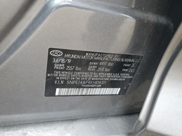 VIN 5NPE24AF4KH814121 2019 Hyundai Sonata, SE no.12