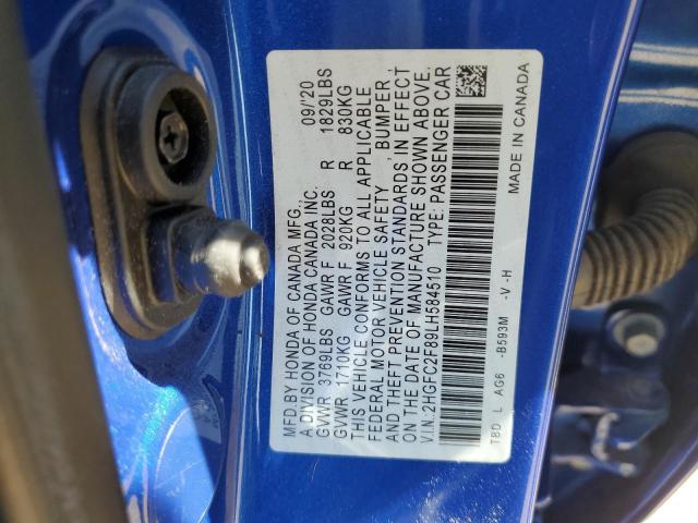 2020 HONDA CIVIC SPOR - 2HGFC2F89LH584510