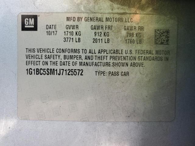 2018 CHEVROLET CRUZE LS - 1G1BC5SM1J7125572