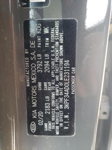 2020 KIA FORTE GT L - 3KPF34AD0LE231194