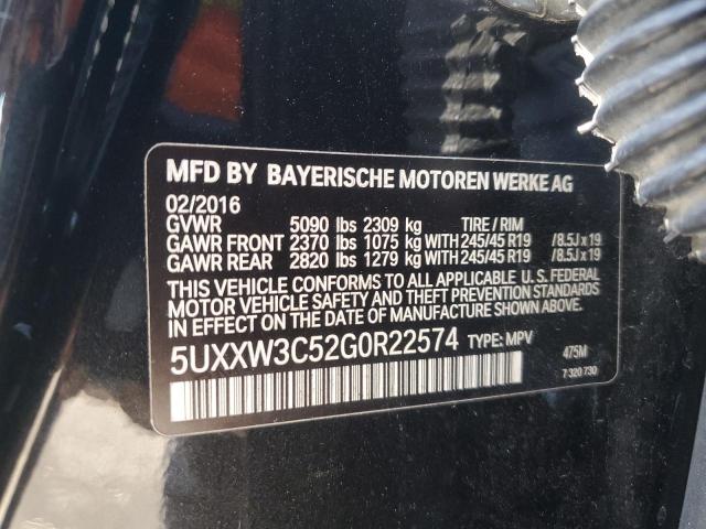 VIN 5UXXW3C52G0R22574 2016 BMW X4, Xdrive28I no.14