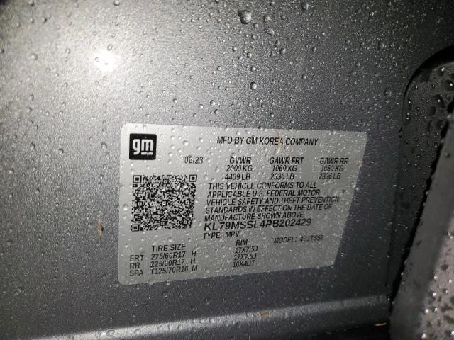 2023 CHEVROLET TRAIL BLAZ KL79MSSL4PB202429