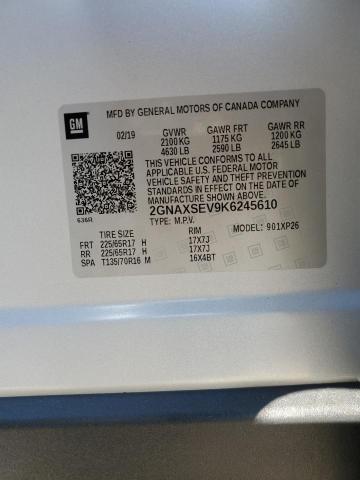 2019 CHEVROLET EQUINOX LS - 2GNAXSEV9K6245610