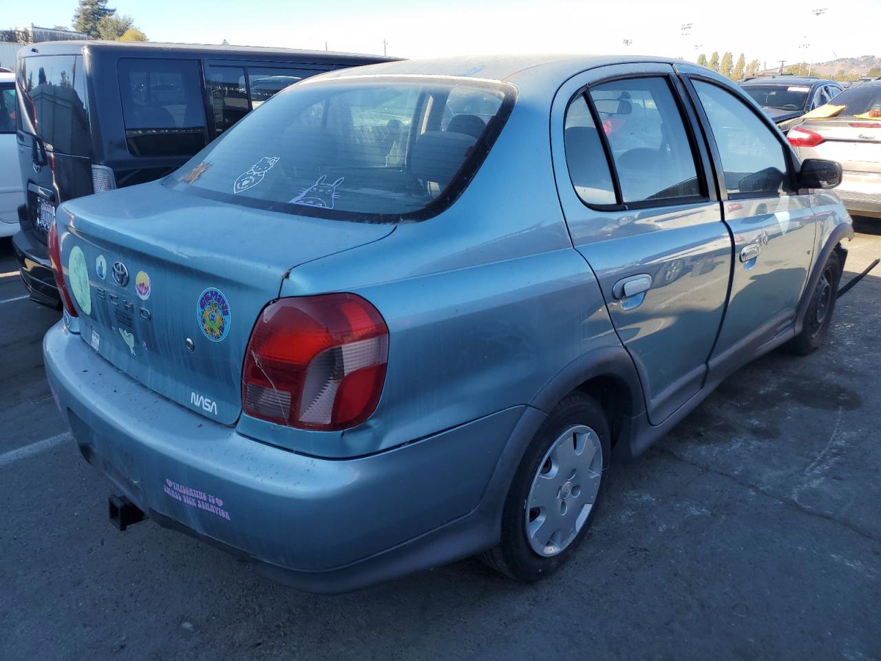 TOYOTA ECHO 2001 teal  gas JTDBT123510173933 photo #4