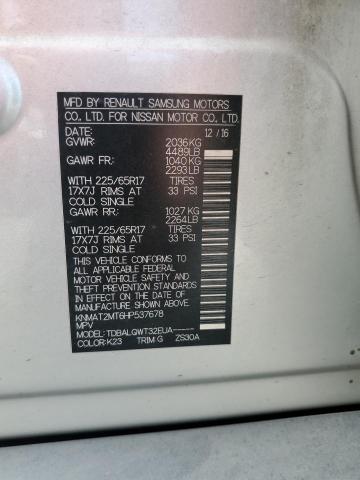 2017 NISSAN ROGUE S - KNMAT2MT6HP537678