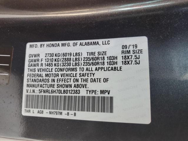 2020 HONDA ODYSSEY EX - 5FNRL6H70LB012383