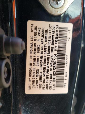 2015 HONDA CIVIC SE - 19XFB2F72FE027754
