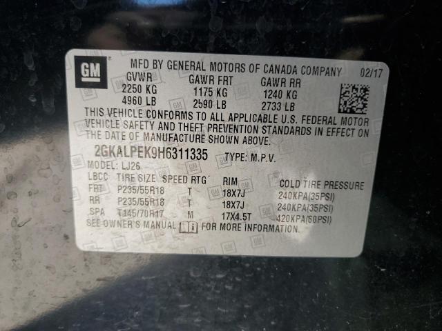 2017 GMC TERRAIN SL - 2GKALPEK9H6311335