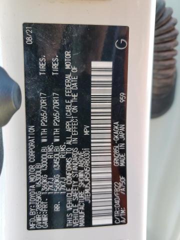2022 TOYOTA 4RUNNER SR - JTEMU5JR5N5980301