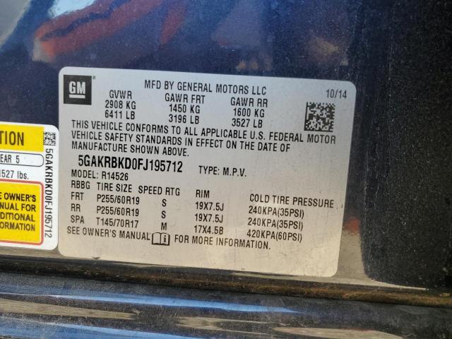 2015 BUICK ENCLAVE - 5GAKRBKD0FJ195712