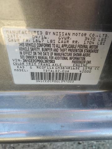 2016 NISSAN VERSA NOTE - 3N1CE2CP0GL397003